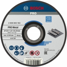 Bosch  PRO Metal - Set 25 discuri taiere metal, 115x22.2x1.6 mm