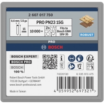 Bosch  PRO PN23 G - Set cuie, fara cap, - grade, 15 mm, GNH 18V-35, 10000 bucati