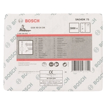 Bosch  SN34DK 75 - Cuie masini pneumatice, cap D, inclinare 34 grade, 75 mm, GSN 90-34 DK, 3000 buc