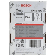 Bosch  SK50 16G  - Cuie masini pneumatice, cap inecat, - grade, 16 mm, GSK 50, 5000 buc