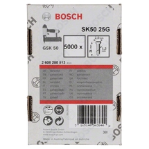 Bosch  SK50 25G - Cuie masini pneumatice, cap inecat, - grade, 25 mm, GSK 50, 5000 buc