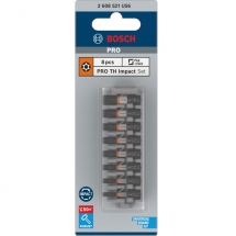 Bosch  PRO Impact - Set capete de insurubare, profil TORX cu gaura, 8 bucati