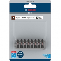 Bosch  PRO Impact - Set capete de insurubare, profil Robertson, 8 bucati