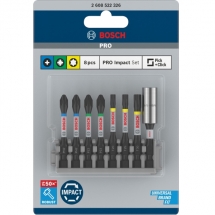 Bosch  PRO Impact - Set capete de insurubare, mixte, 8 bucati