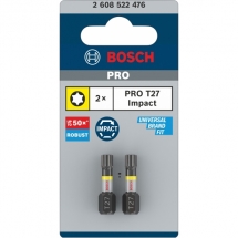 Bosch  PRO Torx Impact - Set capete de insurubare, profil T27, 2 bucati