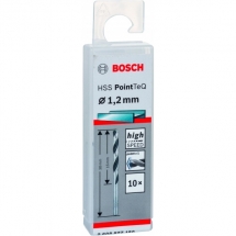 Bosch  2608577180 - Set burghie metal, HSS-PointTeq, 1.2  mm, tija cilindrica, 10  bucati