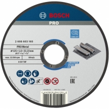 Bosch  PRO Metal - Disc taiere metal,  125x22.2x1.6 mm, 1 buc
