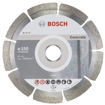 Bosch  Standard for Concrete - Disc diamantat de taiere segmentat, 150x22.2x2 mm, taiere uscata