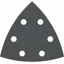 Bosch  PRO F355 - Set foi abrazive delta,  93x93x93 mm, granulatie 100, 6 gauri, 5  bucati