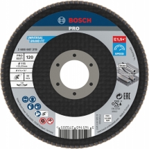 Bosch  PRO X571 - Disc lamelar, profil convex,  115x22.2 mm, granulatie 120