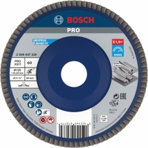 Bosch  PRO X571 - Disc lamelar, profil drept,  125x22.2 mm, granulatie 60