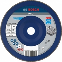 Bosch  PRO X571 - Disc lamelar, profil drept,  180x22.2 mm, granulatie 40