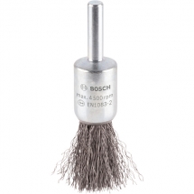 Bosch  PRO Metal clean - Perie pensula, 15x0.2  mm, fir ondulat, tija cilindrica 6 mm