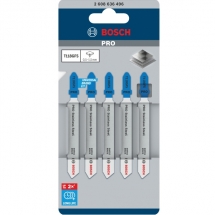 Bosch  PRO Stainless Steel T118GFS - Set panze fierastrau pendular, tija cu un prag de prindere (T), 83 mm, inox, taiere dreapta, 