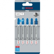 Bosch  PRO Stainless Steel T118EFS - Set panze fierastrau pendular, tija cu un prag de prindere (T), 83 mm, inox, taiere dreapta, 