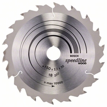 Bosch  Speedline Wood - Panza fierastrau circular, lemn, 150x20x2 mm, 18 dinti