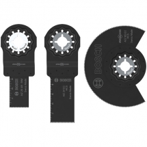 Bosch  Wood and Soft Metal Set - Set 3 accesorii multicutter, mixt, Starlock