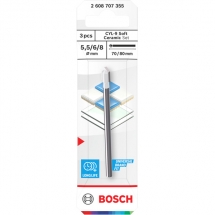 Bosch  CYL-9 Soft Ceramic - Set burghie ceramica , 5.5-8  mm, tija cilindrica, 3 bucati