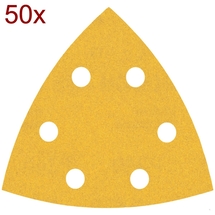 Bosch  EXPERT C470 - Foaie abraziva delta,  93x93x93 mm, granulatie 240, 6 gauri, 50  buc