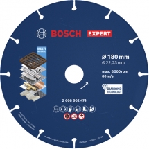 Bosch - EXPERT Metal - Disc diamantat de taiere segmentat,  180x22.2x- mm, taiere uscata