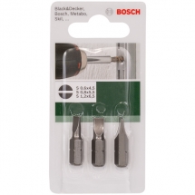 Bosch  2609255963 - Set capete de insurubare, profil plat, 3 bucati
