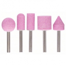 Bosch  2609256549 - Set pietre polizor drept cu forma mixta, tija 6 mm, 5  bucati