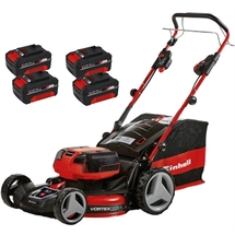 Einhell  GE-CM 36/47 S HW Li PXC - Masina de tuns iarba cu 4 acumulatori, Li-Ion, 18 V, 4 Ah, 47 cm, 75 l