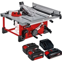 Einhell  TE-TS 36/210 Li PXC + Starter Kit + Twinpack - Fierastrau circular de masa, 210x30 mm + Set 1 acumulator si incarcator, L