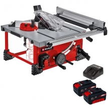 Einhell  TE-TS 36/210 Li PXC + Twinpack + 4514095 - Fierastrau circular de masa, 210x30 mm + Set 2 acumulatori si incarcator, Li-I