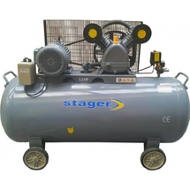 Stager  HM-V-0.6-200L - Compresor, cu ulei, 4100 W, 200 l, 600 l/min, 8 bar, trifazat