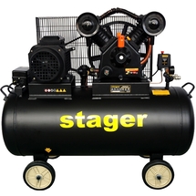 Stager  HMV0.6/200-10 - Compresor, cu ulei, 4100 W, 200 l, 600 l/min, 10 bar, trifazat