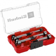 Einhell  M-CASE - Set burghie freza, 15-35  mm, tija hexagonala, 5 bucati