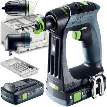 Festool - CXS 18 TBX 4,0 I-Set - Masina de gaurit si insurubat cu 2 acumulatori si incarcator, Li-Ion, 18 V, 4 Ah, 40 Nm, valiza speciala, accesorii