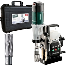 Metabo  MAG 50 + BOHRCRAFT - 1952 - Masina de gaurit cu talpa magnetica, 1200 W, 80 mm, 90 Nm, 12250 N, Weldon 19 mm, valiza plast