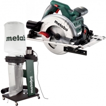 Metabo  KS 55 + SPA 1200 - Fierastrau circular, 1200 W, 160x20 mm + Aspirator pentru rumegus, 550 W, 65 l, 250 l/sec, 100 mm