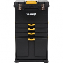 Vorel - 78736 - Valiza troller, 450x280x820 mm, gama mixta de scule, roti de transport