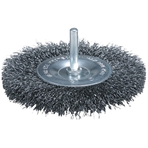 Makita  D-39986 - Perie disc, 75x0.3  mm, fir ondulat, tija cilindrica 6 mm