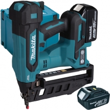 Makita - DBN601RFJ - Pistol de batut cuie  cu 2 acumulatori, Li-Ion, 18 V, 3 Ah, cuie pentru lemn, valiza speciala