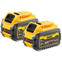 DeWalt - DCB546T2 XR FLEXVOLT - Acumulator, Li-Ion Flexvolt, 54/18 V, 6 Ah, indicator nivel incarcare