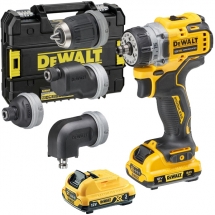 Dewalt - DCD703L2T - Masina de gaurit si insurubat cu 2 acumulatori, Li-Ion, 12 V, 3 Ah, 57.5 Nm, valiza speciala, accesorii