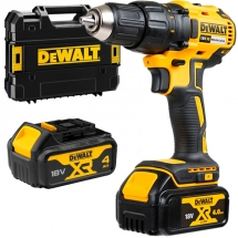 Dewalt - DCD777M2T - Masina de gaurit si insurubat cu 2 acumulatori, Li-Ion, 18 V, 4 Ah, 65 Nm, valiza speciala