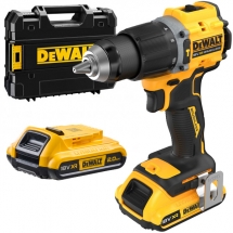 Dewalt  DCD799D2T - Masina de gaurit si insurubat cu percutie cu 2 acumulatori, Li-Ion, 18 V, 2 Ah, 74 Nm, motor fara perii, led i