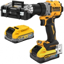 DeWalt - DCD800S2T - Masina de gaurit si insurubat cu percutie cu 2 acumulatori, Li-Ion, 18 V, 3.5 Ah, 90 Nm, motor fara perii, led iluminare, valiza speciala
