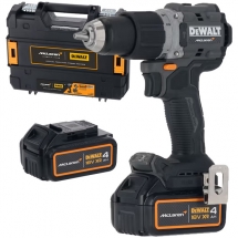 Dewalt - DCD85MM2T - Masina de gaurit si insurubat cu percutie cu 2 acumulatori, Li-Ion, 18 V, 4 Ah, 90 Nm, motor fara perii, led iluminare, valiza speciala