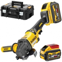 Dewalt  DCG418X2 - Polizor unghiular cu 2 acumulatori si incarcator, Li-Ion Flexvolt, 54 V, 9 Ah, 125 mm, valiza speciala