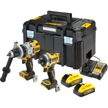 Dewalt  DCD1007N + DCF860N - Masina de gaurit si insurubat cu percutie, 169 Nm + Masina de insurubat cu impact, 282 Nm + Set 2 acu