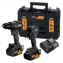 DeWalt x McLaren F1 Team  DCK2222MM2T - Masina de gaurit si insurubat cu percutie, 90 Nm + Masina de insurubat cu impact, 205 Nm +