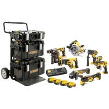 DeWalt - DCK853P4 - Set 8 scule cu 4 acumulatori si incarcator, Li-Ion, 18 V, 5 Ah + 3 valize speciale