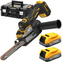 DeWalt - DCM200E2T - Slefuitor cu banda cu 2 acumulatori, Li-Ion, 18 V, 1.7 Ah, valiza speciala