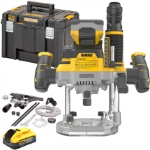 Dewalt - DCW620H2 - Masina de frezat cu 2 acumulatori, Li-Ion, 18 V, 5 Ah, 8, 12 mm, valiza speciala
